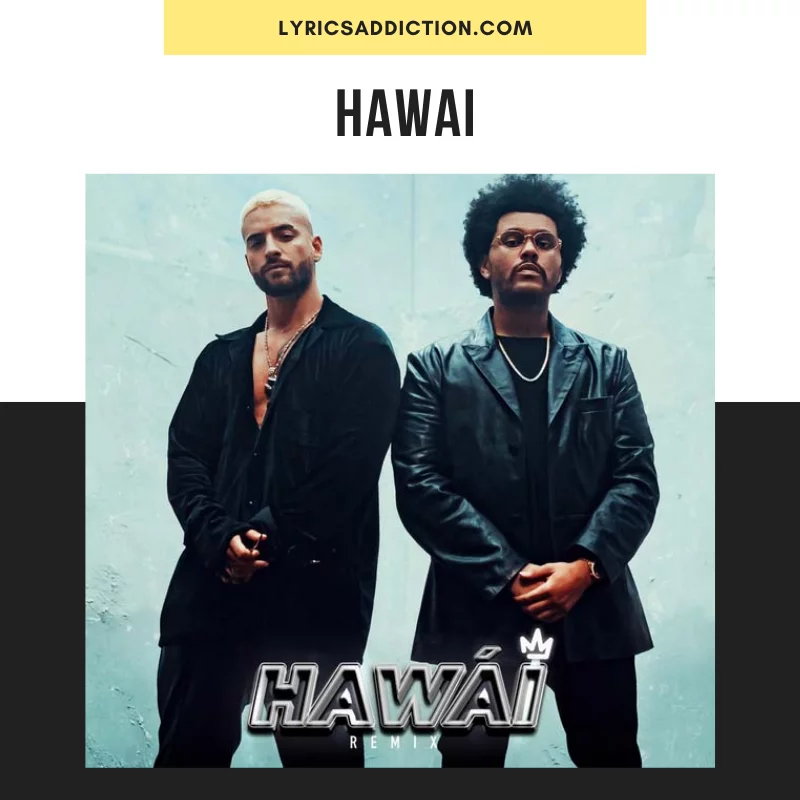MALUMA & THE WEEKND - HAWAI REMIX LYRICS