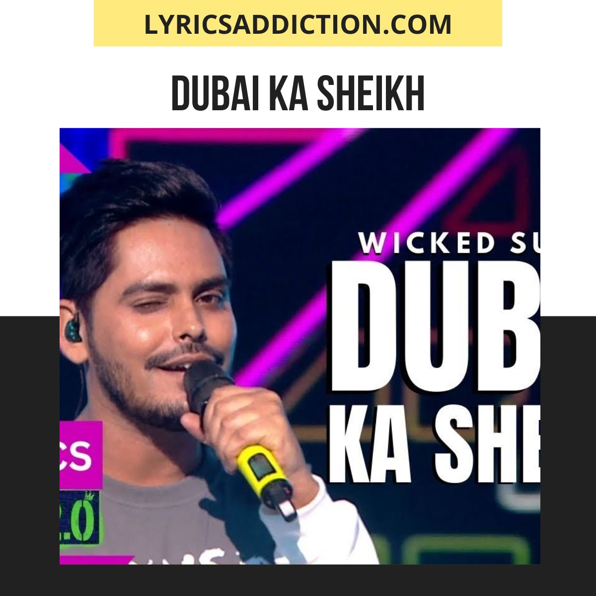 Dubai Ka Sheikh Lyrics Wicked Sunny - Hustle 2.0